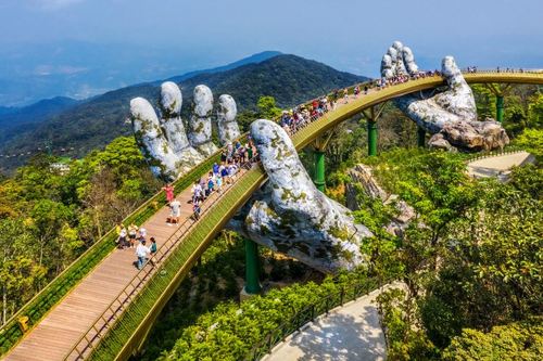 The Golden Bridge in Vietnam